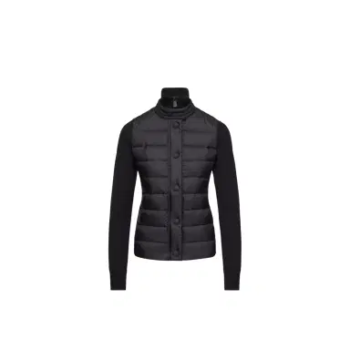 Moncler Grenoble Padded Wool Blend Cardigan | Thumbnail 1 Moncler Grenoble Padded Wool Blend Cardigan | Thumbnail 1