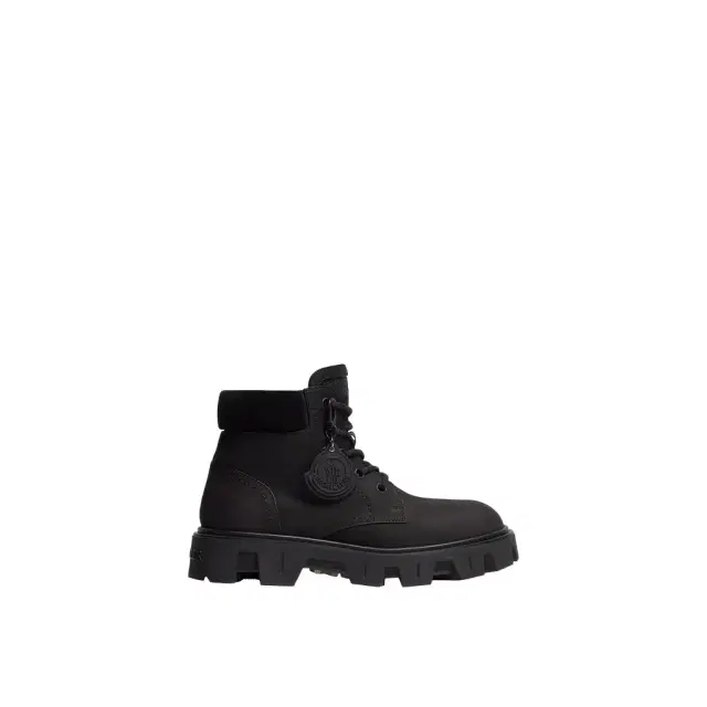 Moncler Peak City Nubuck & Suede Ankle Boots