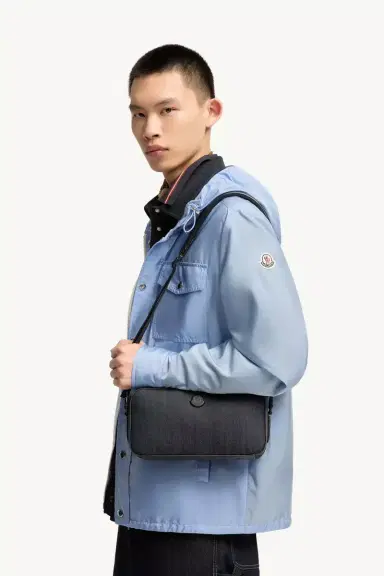 Moncler Carlo Denim Crossbody Bag | Thumbnail 3 Moncler Carlo Denim Crossbody Bag | Thumbnail 3