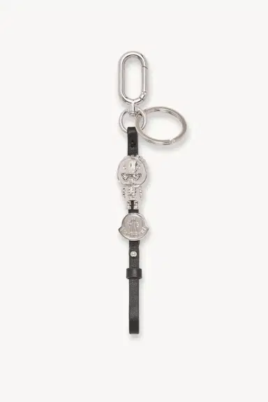 Moncler Mascotte Leather Key Holder | Thumbnail 2 Moncler Mascotte Leather Key Holder | Thumbnail 2