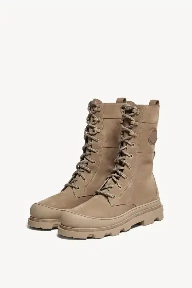 Moncler Vera High Nubuck Lace-up Boots | Thumbnail 5 Moncler Vera High Nubuck Lace-up Boots | Thumbnail 5
