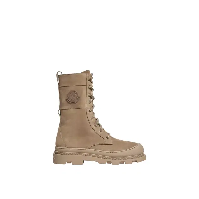 Moncler Vera High Nubuck Lace-up Boots