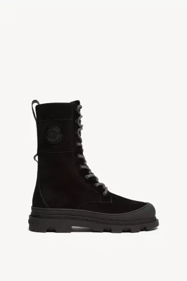 Moncler Vera High Suede & Shearling Lace-up Boots | Thumbnail 2