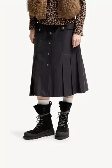 Moncler Vera High Suede & Shearling Lace-up Boots | Thumbnail 3