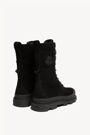 Moncler Vera High Suede & Shearling Lace-up Boots | Thumbnail 6