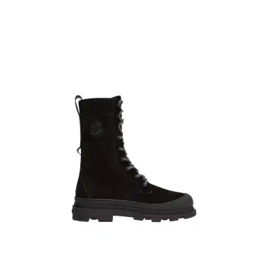 Moncler Vera High Suede & Shearling Lace-up Boots | Thumbnail 1