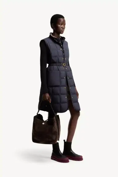 Moncler Carlo Suede Shoulder Bag | Thumbnail 3 Moncler Carlo Suede Shoulder Bag | Thumbnail 3