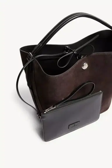 Moncler Carlo Suede Shoulder Bag | Thumbnail 7 Moncler Carlo Suede Shoulder Bag | Thumbnail 7