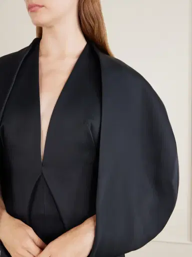 Khaite Dakota crepe-satin midi dress | Thumbnail 4 Khaite Dakota crepe-satin midi dress | Thumbnail 4
