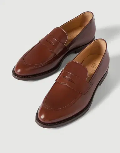 Brunello Cucinelli Calfskin penny loafers | Thumbnail 3 Brunello Cucinelli Calfskin penny loafers | Thumbnail 3