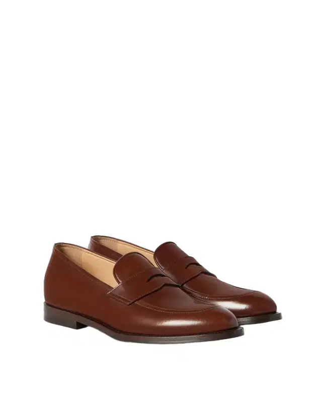 Brunello Cucinelli Calfskin penny loafers