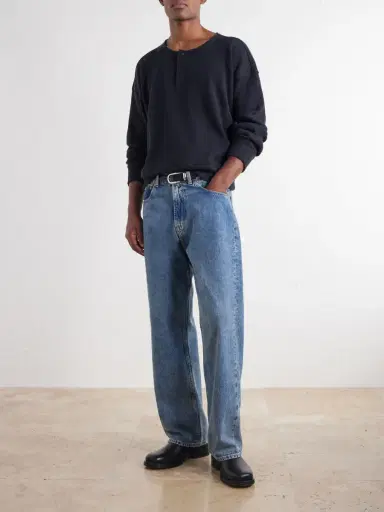 Our Legacy Ballon Ribbed Stretch-Cotton Henley T-shirt - Men | Thumbnail 2