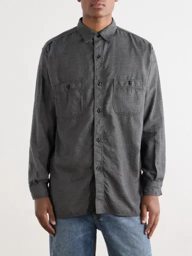 OrSlow Checked Cotton and TENCEL™ Lyocell-Blend Flannel Shirt - Men | Thumbnail 3