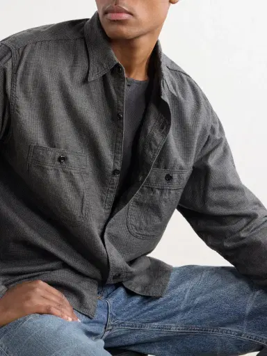 OrSlow Checked Cotton and TENCEL™ Lyocell-Blend Flannel Shirt - Men | Thumbnail 5