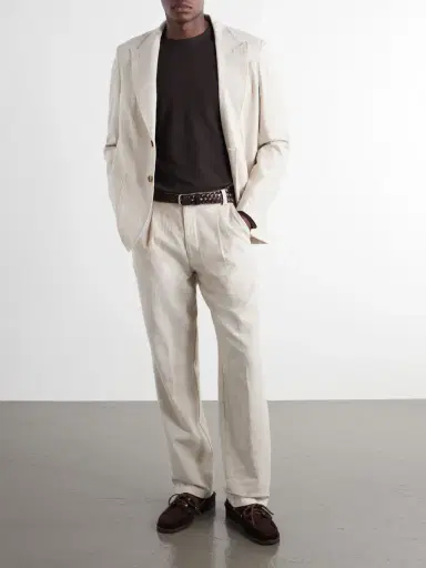 NN07 Clive Waffle-Knit Cotton and Modal-Blend T-Shirt - Men | Thumbnail 2