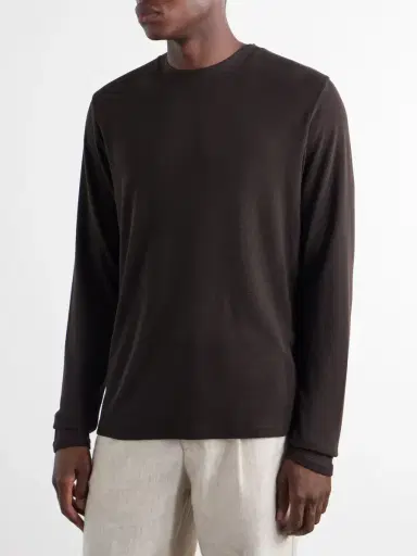 NN07 Clive Waffle-Knit Cotton and Modal-Blend T-Shirt - Men | Thumbnail 3