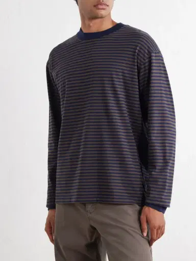 NN07 Lionel 30040 Striped Organic Cotton-Jersey T-Shirt - Men | Thumbnail 3