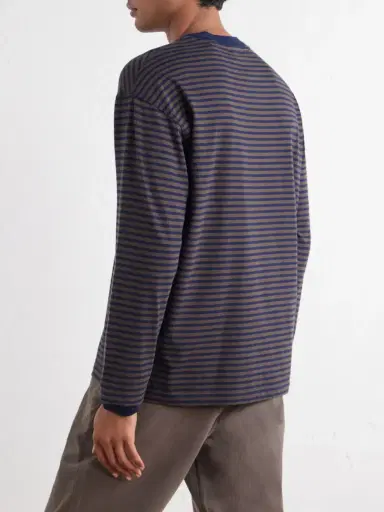 NN07 Lionel 30040 Striped Organic Cotton-Jersey T-Shirt - Men | Thumbnail 4