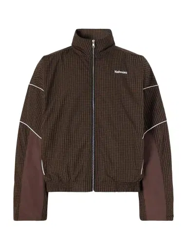 Nahmias Grid Checked Logo-Embroidered Cotton Blouson Jacket - Men | Thumbnail 1 Nahmias Grid Checked Logo-Embroidered Cotton Blouson Jacket - Men | Thumbnail 1