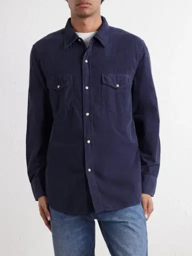 Nili Lotan Travis Cotton-Corduroy Shirt - Men | Thumbnail 3
