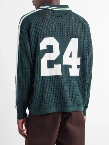 Nahmias Logo-Jacquard Open-Knit Cotton-Jersey T-Shirt - Men | Thumbnail 4