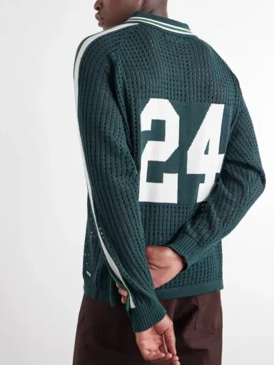 Nahmias Logo-Jacquard Open-Knit Cotton-Jersey T-Shirt - Men | Thumbnail 6