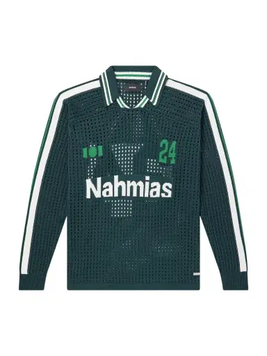 Nahmias Logo-Jacquard Open-Knit Cotton-Jersey T-Shirt - Men | Thumbnail 1
