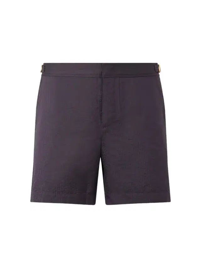 Orlebar Brown Bulldog Straight-Leg Mid-Length Striped Seersucker Swim Shorts - Men