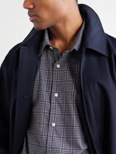 OFFICINE GÉNÉRALE Giacomo Checked Cotton Shirt - Men | Thumbnail 5