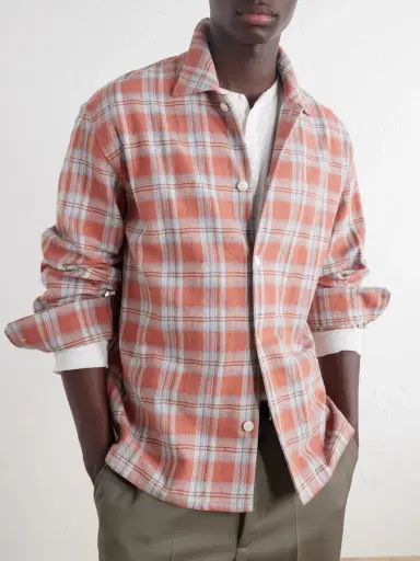 Second/Layer Checked Cotton-Flannel Shirt - Men | Thumbnail 5 Second/Layer Checked Cotton-Flannel Shirt - Men | Thumbnail 5