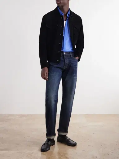 Tom Ford Micro-Striped Silk-Organza Shirt - Men | Thumbnail 2