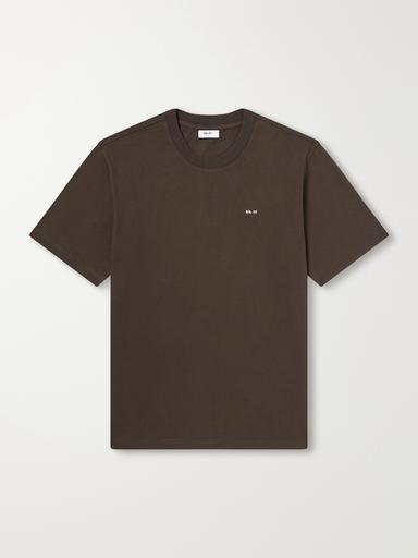 NN07 Adam 3209 Logo-Embroidered Pima Cotton-Jersey T-Shirt - Men | Thumbnail 1