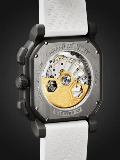 Gerald Charles Maestro 3.0 Automatic Chronograph Darkblast® Titanium Watch, Ref. GC3.0-TNSB-06CP-RSPN - Men | Thumbnail 5 Gerald Charles Maestro 3.0 Automatic Chronograph Darkblast® Titanium Watch, Ref. GC3.0-TNSB-06CP-RSPN - Men | Thumbnail 5