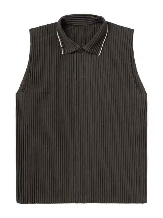Homme Plissé Issey Miyake Embroidered Pleated Polo Shirt - Men