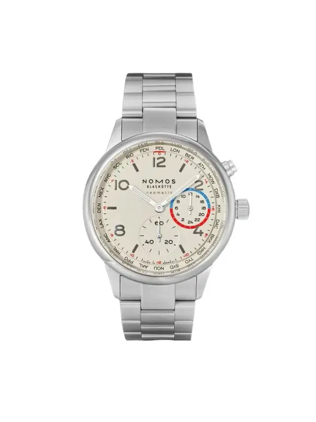 NOMOS Glashütte Club Sport Neomatik Worldtimer Automatic Chronograph Stainless Steel Watch, Ref. 792 - Men