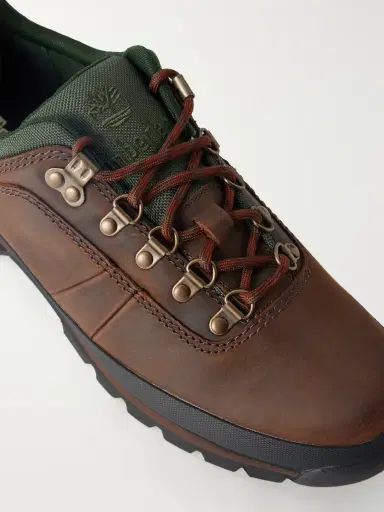 Timberland Euro Hiker Canvas-Trimmed Leather Hiking Boots - Men | Thumbnail 5 Timberland Euro Hiker Canvas-Trimmed Leather Hiking Boots - Men | Thumbnail 5