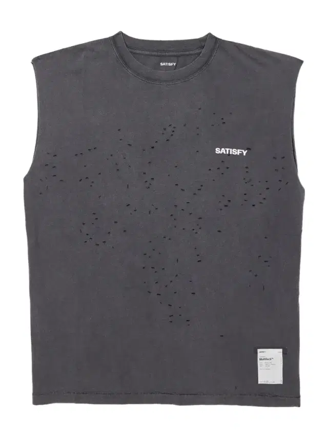Satisfy Distressed Logo-Print MothTech™ Organic Cotton-Jersey Tank Top - Men