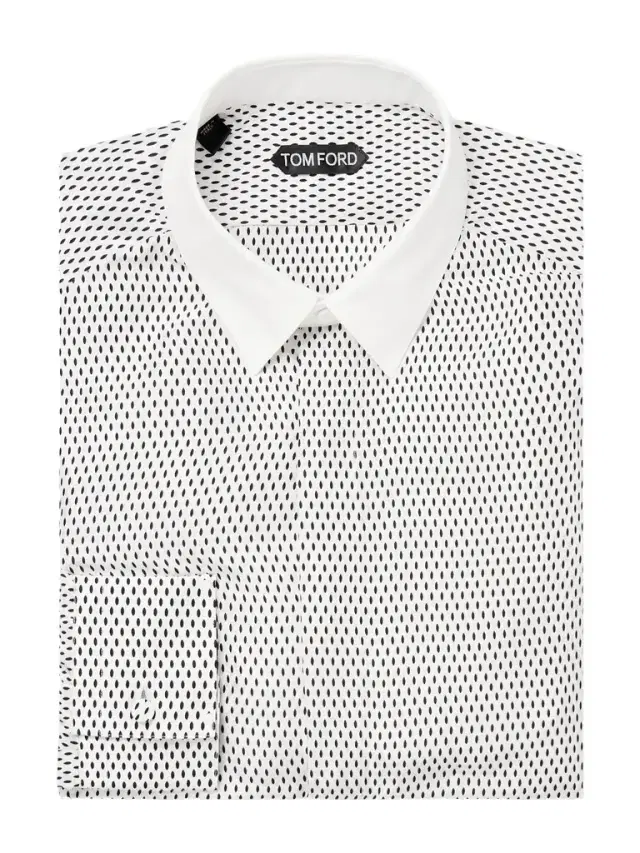 Tom Ford Printed Silk-Satin Shirt - Men