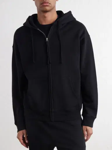 Nili Lotan Brian Cotton-Jersey Zip-Up Hoodie - Men | Thumbnail 3 Nili Lotan Brian Cotton-Jersey Zip-Up Hoodie - Men | Thumbnail 3