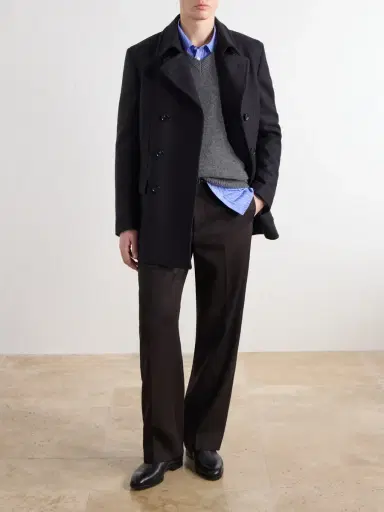 De Petrillo Double-Breasted Virgin Wool Coat - Men | Thumbnail 2 De Petrillo Double-Breasted Virgin Wool Coat - Men | Thumbnail 2