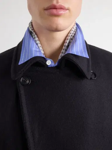 De Petrillo Double-Breasted Virgin Wool Coat - Men | Thumbnail 5 De Petrillo Double-Breasted Virgin Wool Coat - Men | Thumbnail 5