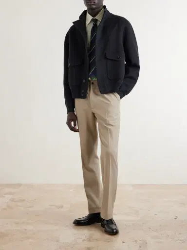 dunhill Cashmere and Wool-Blend Bomber Jacket - Men | Thumbnail 2 dunhill Cashmere and Wool-Blend Bomber Jacket - Men | Thumbnail 2