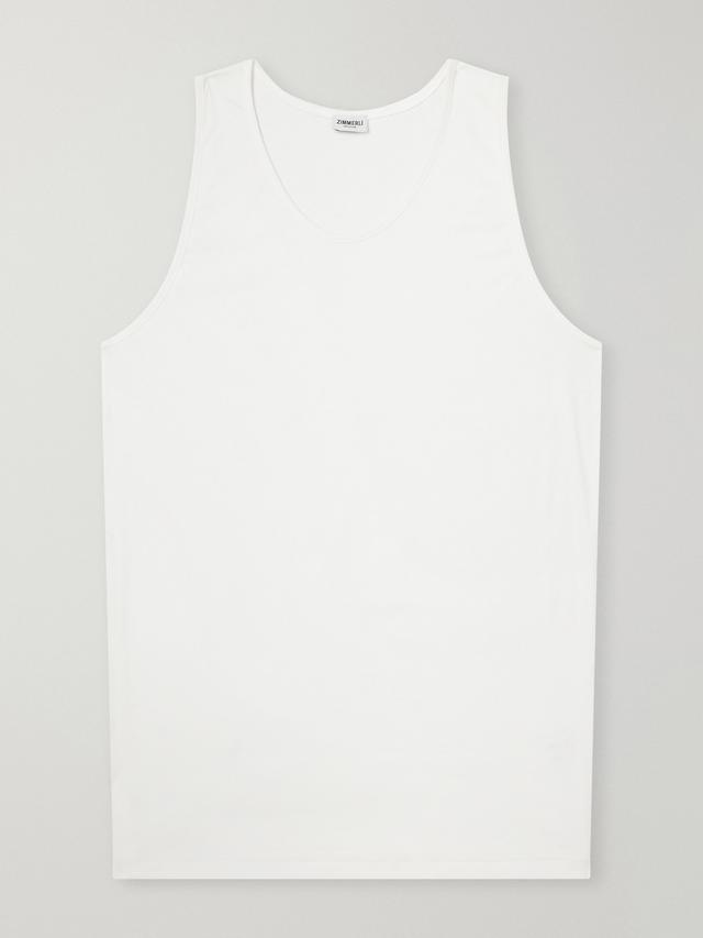 Zimmerli Sea Island Cotton-Jersey Tank Top - Men