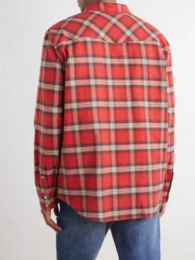 Nili Lotan Travis Checked Cotton-Flannel Shirt - Men | Thumbnail 4 Nili Lotan Travis Checked Cotton-Flannel Shirt - Men | Thumbnail 4