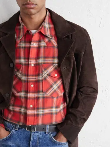 Nili Lotan Travis Checked Cotton-Flannel Shirt - Men | Thumbnail 5 Nili Lotan Travis Checked Cotton-Flannel Shirt - Men | Thumbnail 5