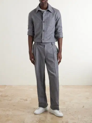 Gabriela Hearst Arthur Wool and Cashmere-Blend Tapered-Leg Trousers - Men | Thumbnail 2