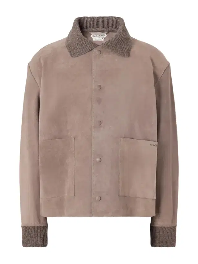 JW Anderson Wool-Trimmed Suede Jacket - Men