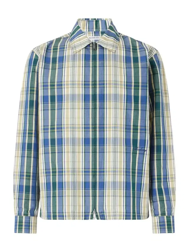 Burberry Logo-Embroidered Checked Cotton and Linen-Blend Jacket - Men