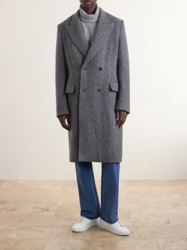Gabriela Hearst McAffrey Double-Breasted Wool and Cashmere-Blend Herringbone Coat - Men | Thumbnail 3 Gabriela Hearst McAffrey Double-Breasted Wool and Cashmere-Blend Herringbone Coat - Men | Thumbnail 3