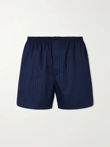 Zimmerli Striped Cotton Boxer Shorts - Men | Thumbnail 2 Zimmerli Striped Cotton Boxer Shorts - Men | Thumbnail 2